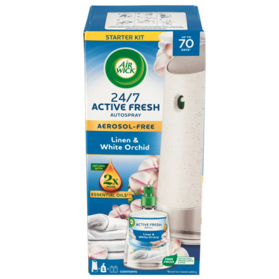 Air Wick Active Fresh Automatic Linen & White Orchid 228ml Air Wick Active Fresh Automatic Linen & White Orchid 228ml