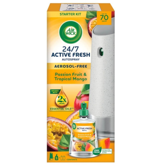 Air Wick Active Fresh Automatic Passion Fruit & tropical Mango 228ml