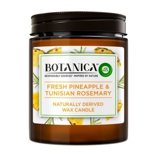 AIR WICK Botanica Sviečka Fresh Pineapple & Tunisian Rosemary 205g