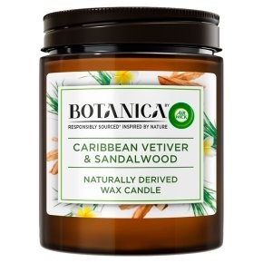 AIR WICK Botanica Vonná sviečka Caribbean vetiver & Sandalwood 205g