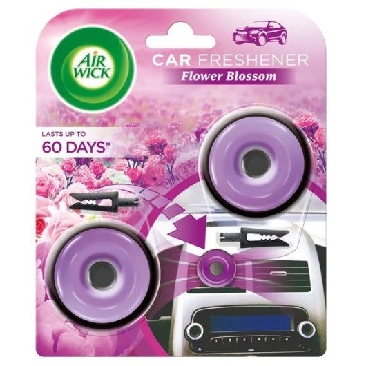 AIR WICK Car Freshener Osviežovač vzduchu do auta Flower Blossom 2x8g