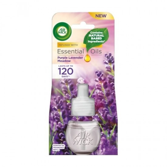 AIR WICK Essential Oils tekutá náplň do elektrického prístroja Purple lavender meadow 19ml