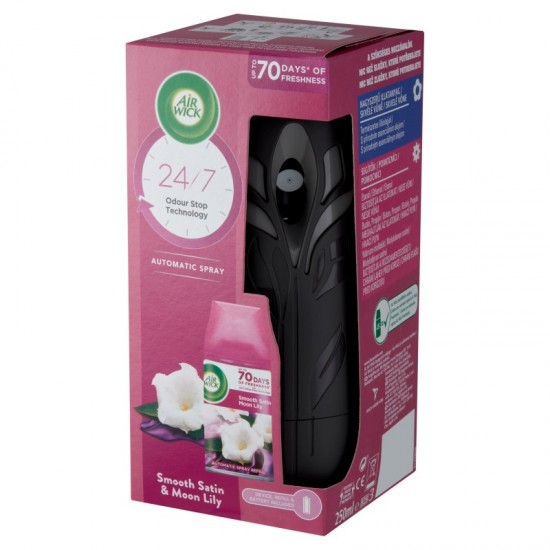 AIR WICK Freshmatic Difúzer a náplň - Smooth Satin & Moon Lily 250ml AIR WICK Freshmatic Difúzer a náplň - Smooth Satin & Moon Lily 250ml