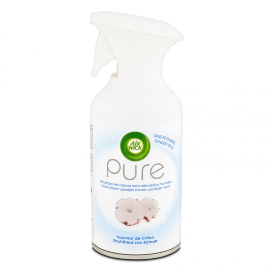 AIR WICK Pure Osviežovač vzduchu Jemná bavlna 250ml AIR WICK Pure Osviežovač vzduchu Jemná bavlna 250ml