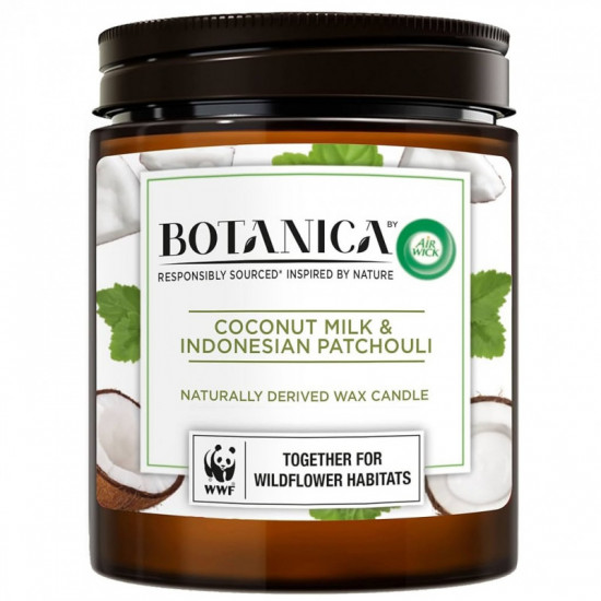 AIR WICK Botanica Vonná sviečka Coconut Milk & Indonesian Patchouli 500g AIR WICK Botanica Vonná sviečka Coconut Milk & Indonesian Patchouli 500g