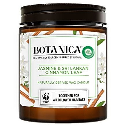 Air wick Botanica sviečka 500g Jasmine & Sri Lanka Cinnamon Leaf