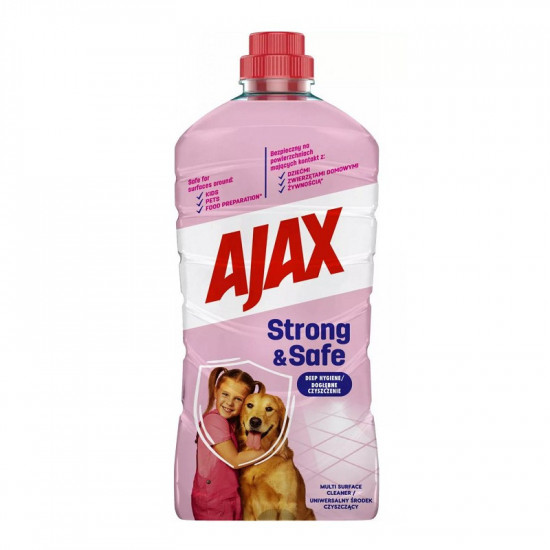 AJAX Strong & Safe univerzálny hygienický čistiaci prostriedok 1L