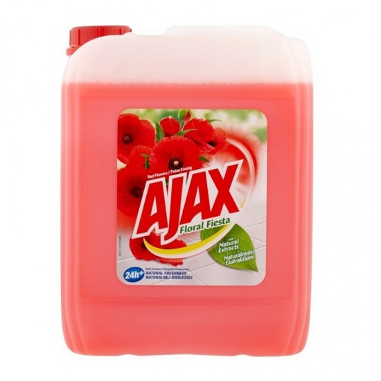Ajax Floral Fiesta Red Flowers univerzálny čistiaci prostriedok 5 l Ajax Floral Fiesta Red Flowers univerzálny čistiaci prostriedok 5 l