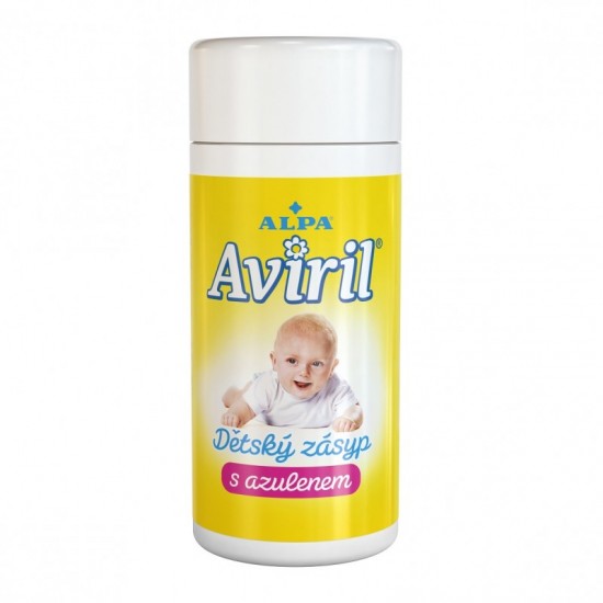 ALPA Aviril Detský zásyp s azulénom - Sypačka 100g ALPA Aviril Detský zásyp s azulénom - Sypačka 100g