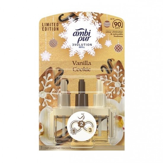 AMBI PUR 3VOLUTION Náplň do odparovacieho strojčeka Vanilla cookie - Limitovaná edícia AMBI PUR 3VOLUTION Náplň do odparovacieho strojčeka Vanilla cookie - Limitovaná edícia