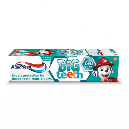 AQUAFRESH Zubná pasta Big Teeth pre deti 6-8 rokov 50ml