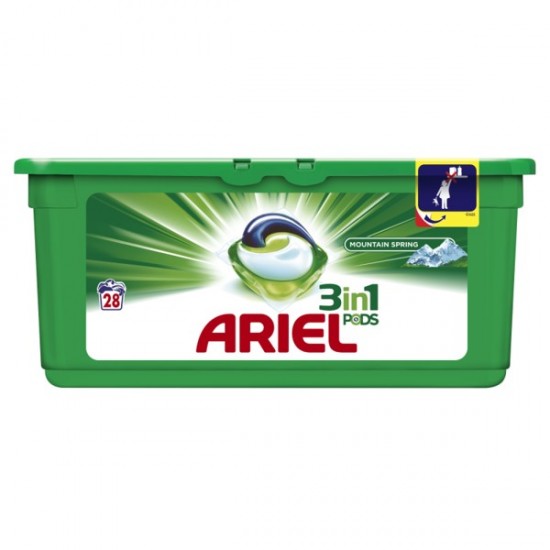 ARIEL All in 1 Gélové kapsuly - Mountain Spring 28ks ARIEL All in 1 Gélové kapsuly - Mountain Spring 28ks