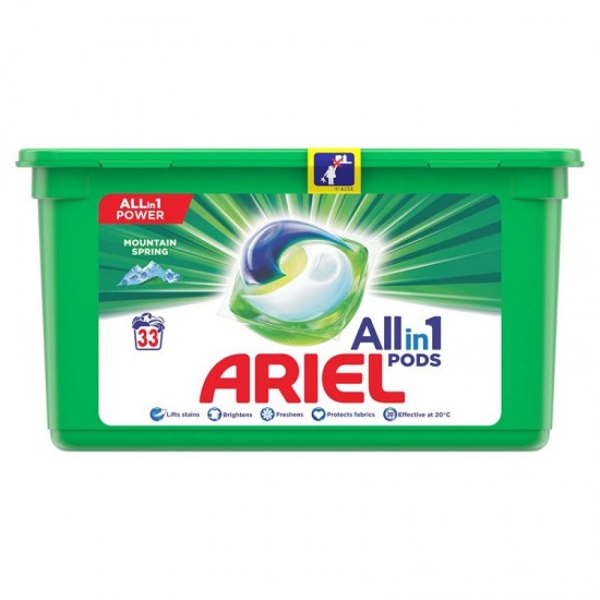 ARIEL All in 1 Gélové kapsuly - Mountain Spring 33ks ARIEL All in 1 Gélové kapsuly - Mountain Spring 33ks