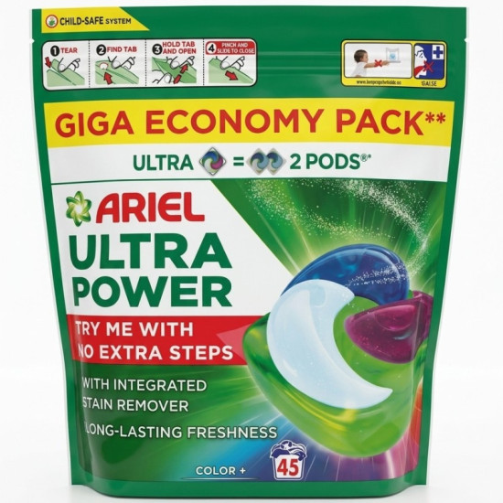 Ariel BIG pods Ultra Power Color+ 45ks