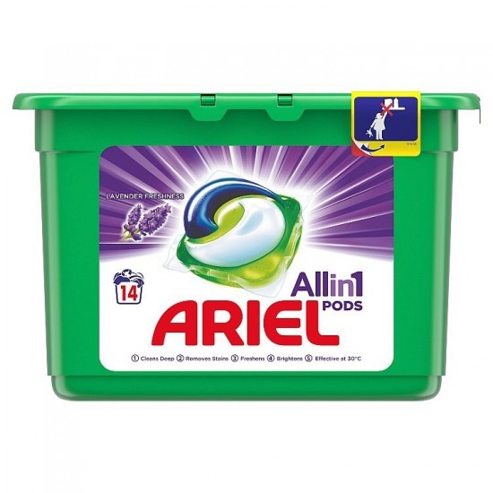ARIEL All in 1 Gélové kapsuly - Lavender 14 ks