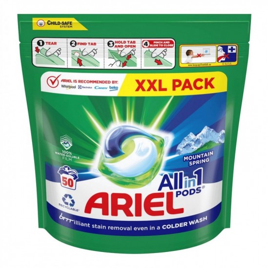 Ariel pods Allin1 50ks MOUNTAIN SPRING XXL Pack Ariel pods Allin1 50ks MOUNTAIN SPRING XXL Pack