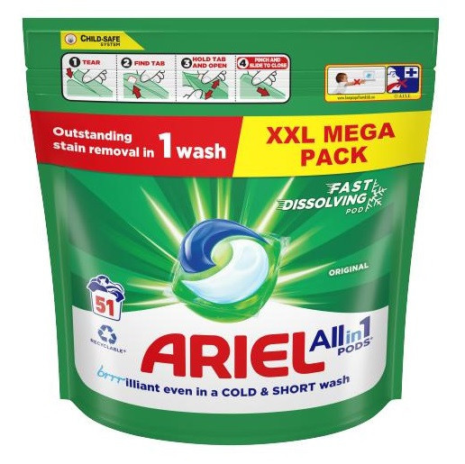 Ariel pods Allin1 51ks Original XXL Mega Pack