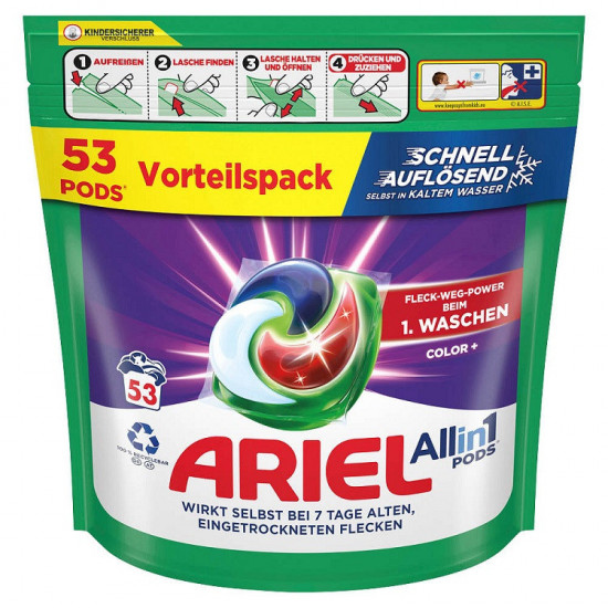 Ariel pods Allin1 52ks Color ECONOMY PACK