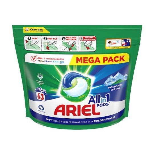 Ariel pods Allin1 63ks Mountain Spring  Mega Pack