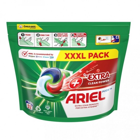 Ariel +Extra clean kapsule 52 PD