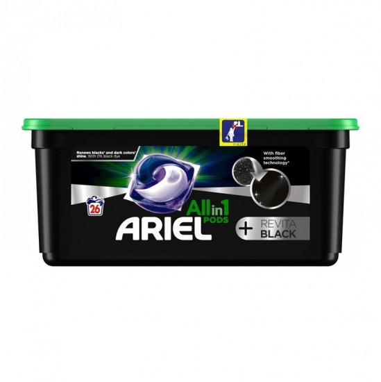 ARIEL Allin1 Pods Gélové kapsuly Revita Black 26ks ARIEL Allin1 Pods Gélové kapsuly Revita Black 26ks