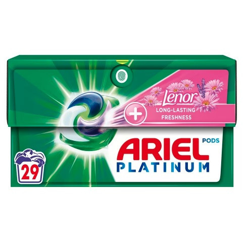 Ariel pods PLATINUM Lenor freshness + 29ks Ecoclic Box
