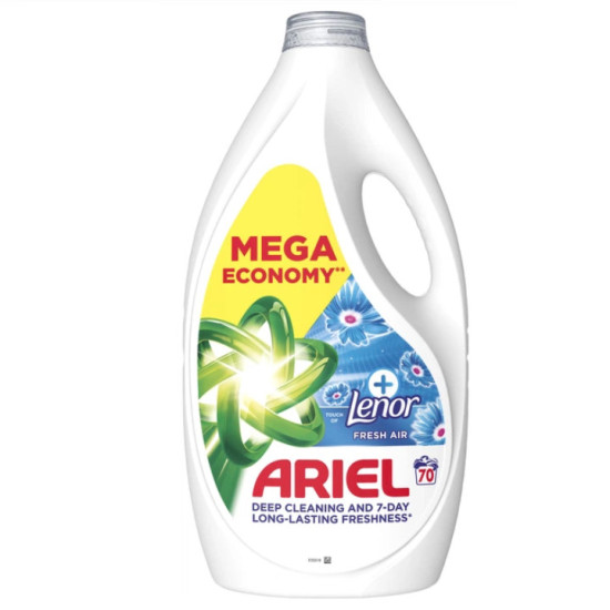 Ariel prací gél 3150ml +Touch of Lenor Fresh Air 70praní Ariel prací gél 3150ml +Touch of Lenor Fresh Air 70praní
