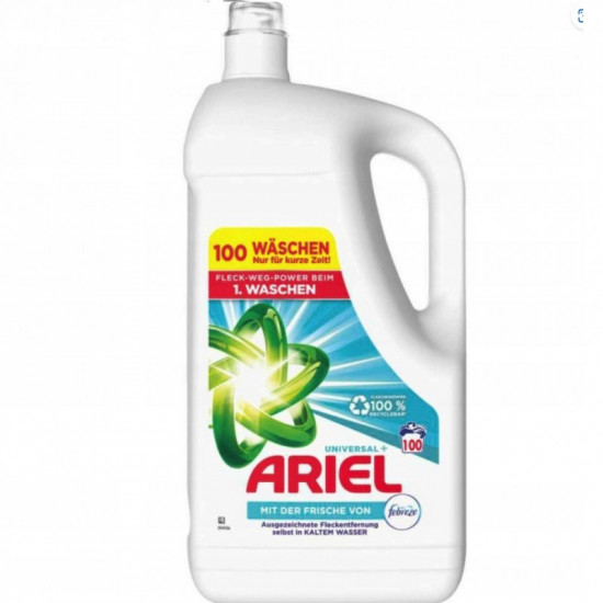 Ariel prací gél 5L Universal+ - Febreze - 100 PD
