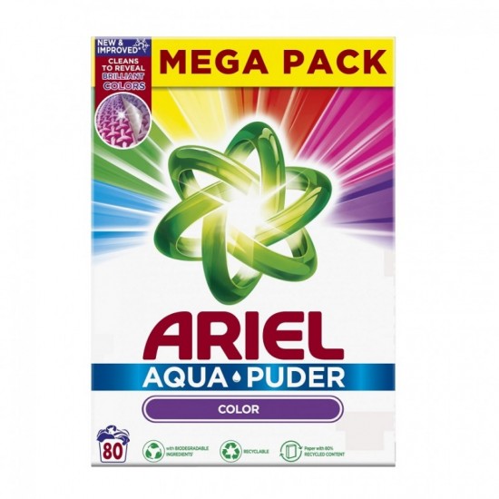 Ariel Prací prášok Color 5200g - 80 praní Mega Pack (krabica)