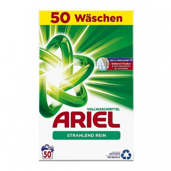 Ariel Prací prášok Strahlend rein 3250g - 50 praní (krabica)