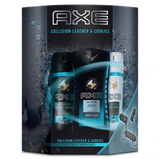 AXE Collision Sprchový gél, antiperspirant, deodorant a slúchadlá darčeková sada