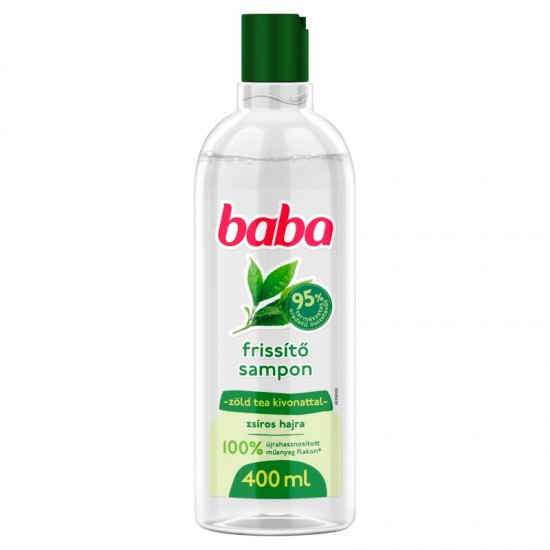 BABA šampón pre mastné vlasy - Zelený čaj  400ml