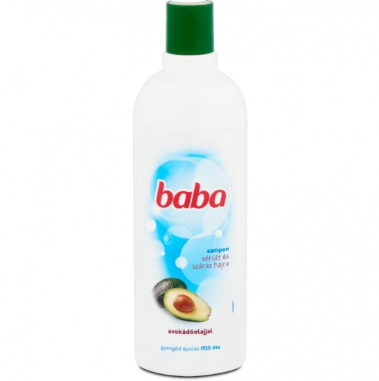 BABA šampón  pre poškodené a suché vlasy  - Avokádový  olej  400ml