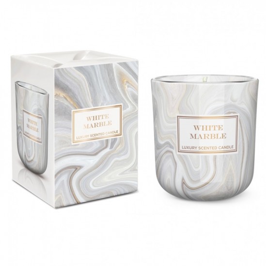 BARTEK CANDLES Luxusná vonná sviečka White marble 150g BARTEK CANDLES Luxusná vonná sviečka White marble 150g