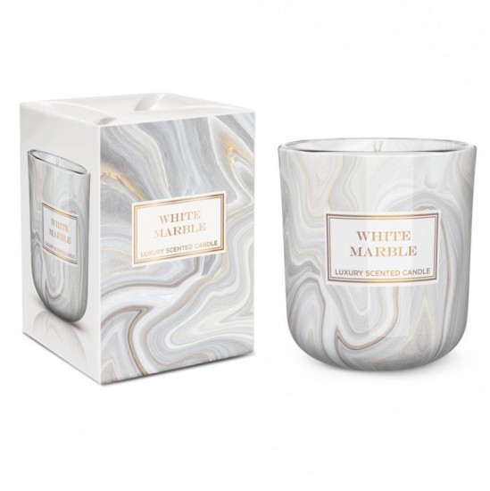 BARTEK CANDLES Luxusná vonná sviečka White marble 150g