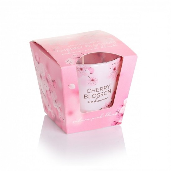 BARTEK CANDLES Vonná sviečka Cherry Blossom Sakura pink blush 115g