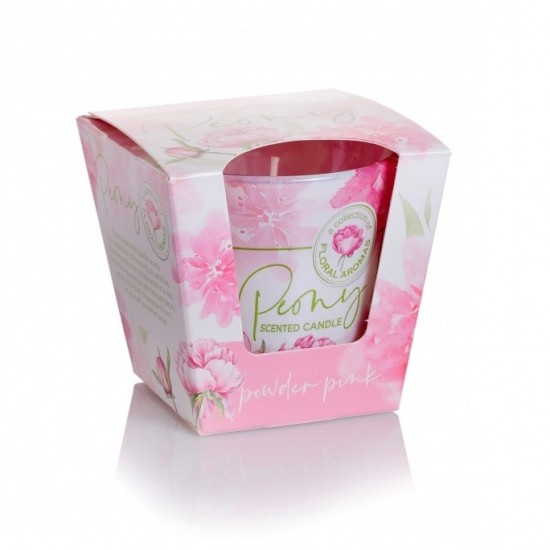 BARTEK CANDLES Vonná sviečka Peony powder pink 115g BARTEK CANDLES Vonná sviečka Peony powder pink 115g