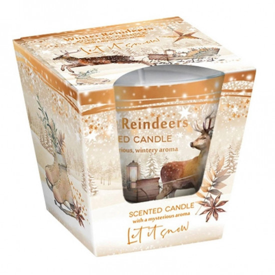Bartek Candles Vonná sviečka Winter Reindeers 115g - Let it snow