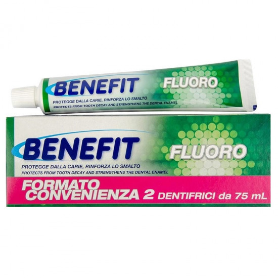 BENEFIT Zubná pasta - Fluoro 2x75ml BENEFIT Zubná pasta - Fluoro 2x75ml