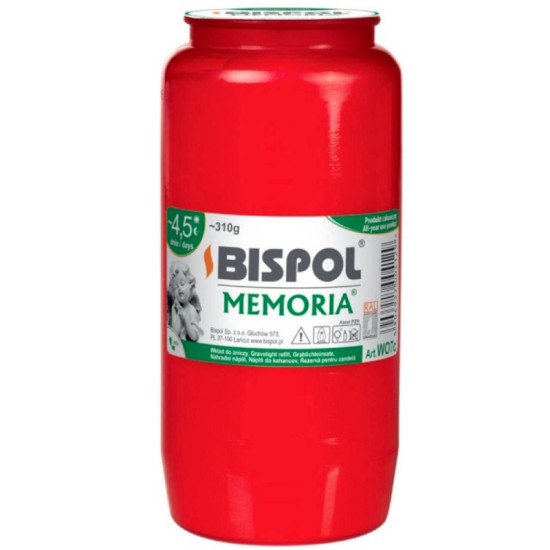 BISPOL Memoria Náplň do kahancov 310g BISPOL Memoria Náplň do kahancov 310g
