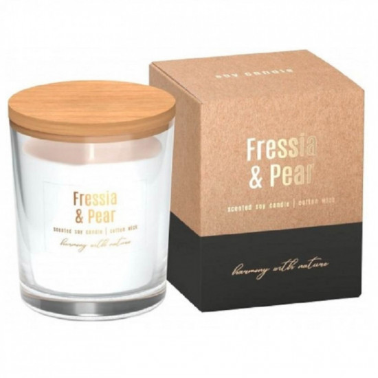 BISPOL Sójová vonná sviečka Frsia&Pear 130g