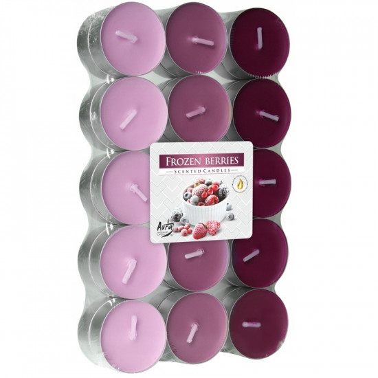 BISPOL Vonné čajové sviečky Frozen berries 30ks