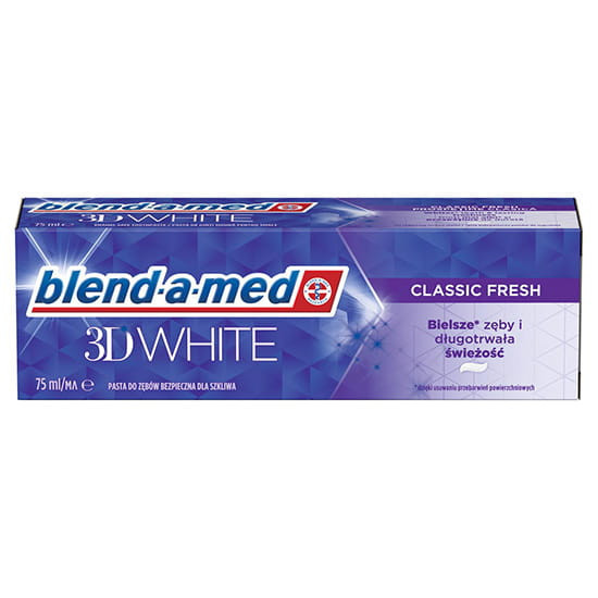 blend a med Zubná pasta 3D White Classic Fresh 75ml