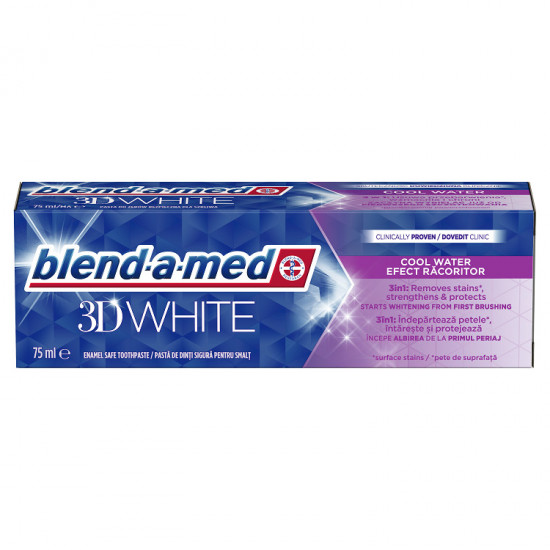 blend a med Zubná pasta 3D White Cool Water 75ml blend a med Zubná pasta 3D White Cool Water 75ml