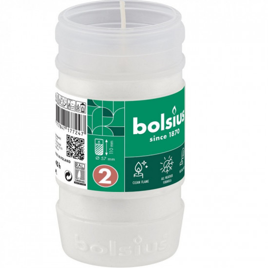 bolsius Parafínová náplň do kahancov 45h, 142g, 57x110mm bolsius Parafínová náplň do kahancov 45h, 142g, 57x110mm