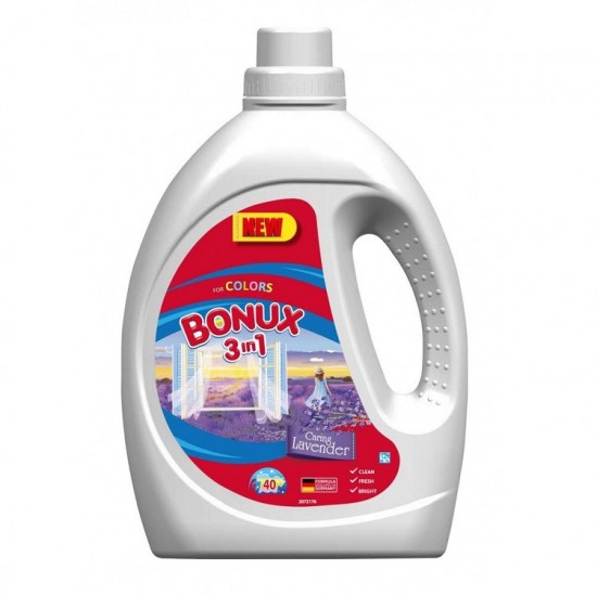 BONUX Prací gél 3v1 Caring Lavender 2,2l - 40 praní BONUX Prací gél 3v1 Caring Lavender 2,2l - 40 praní