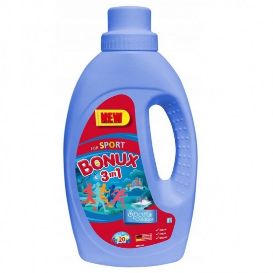 BONUX Prací gél 3v1 Sport 1,1l - 20 praní BONUX Prací gél 3v1 Sport 1,1l - 20 praní
