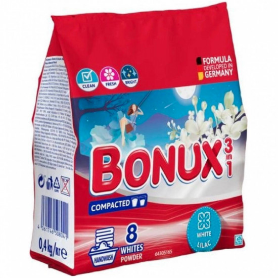 Bonux prací prášok 0,4kg White Lilac - 8 praní
