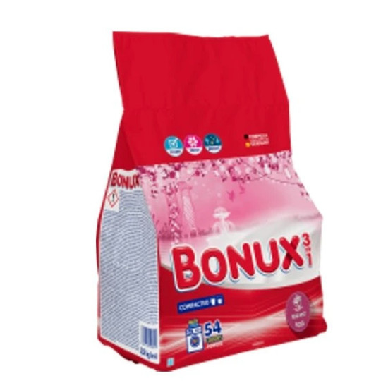 Bonux prací prášok 3,51kg Colors - Radiant Rose - 54 praní Bonux prací prášok 3,51kg Colors - Radiant Rose - 54 praní