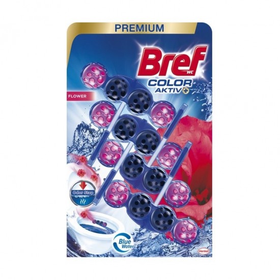 BREF color aktiv+ 4x50g - Premium - Flower - Blue water